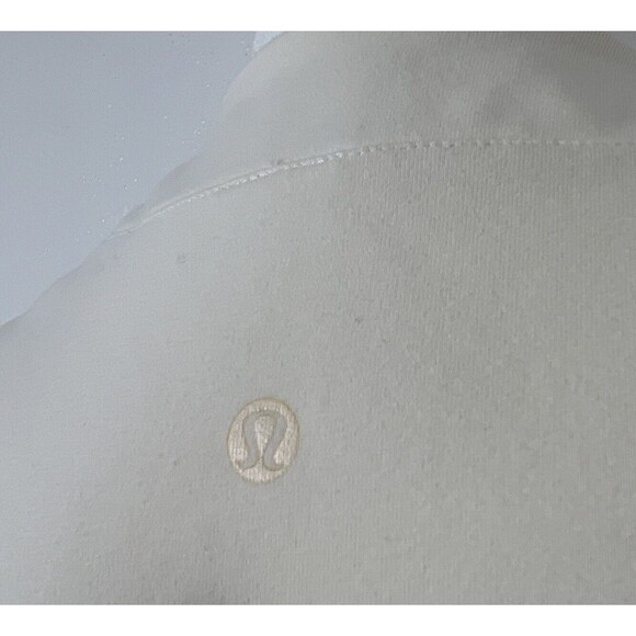 Lululemon Tank Top Women Large Cream V-Neck Wide Strap Activewear Athletic - Picture 10 of 11